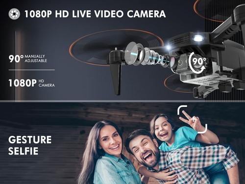Mini Drone with Camera for Kids, Remote Control Helicopter Toys Gifts for Boy... - Picture 2 of 6