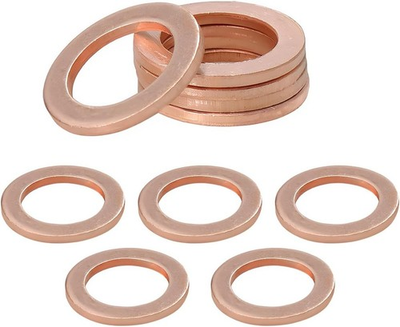 #ad 10 PCS Oil Drain Plug Gasket 14mm Cooper Crush Washer Sealing 10 $6.90