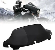 7" Black Wave Windshield for Harley Touring 2014-2019