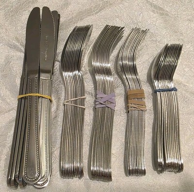  Daily Chef'' 60 Pc Flatware Set NSF Stainless Service for 12   Complete Set See