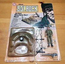 Official Sgt. Rock Action Machine Gun Nest, Remco 1981 Unpunched