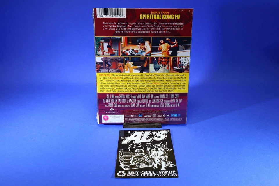 Spiritual Kung Fu 1978 Limited Edition Blu Ray Jackie Chan NEW SEALED w/SlipHell - Image 2 of 2