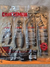 Sears Craftsman Usa 4pc Plier Set 45235 Slip Diagonal Long Nose Arc Joint Read