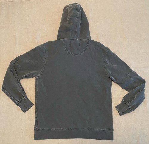 Buck Mason Men’s Sz Medium Loopback Hoodie Sweatshirt Vintage Wash Storm Venice - Picture 14 of 19