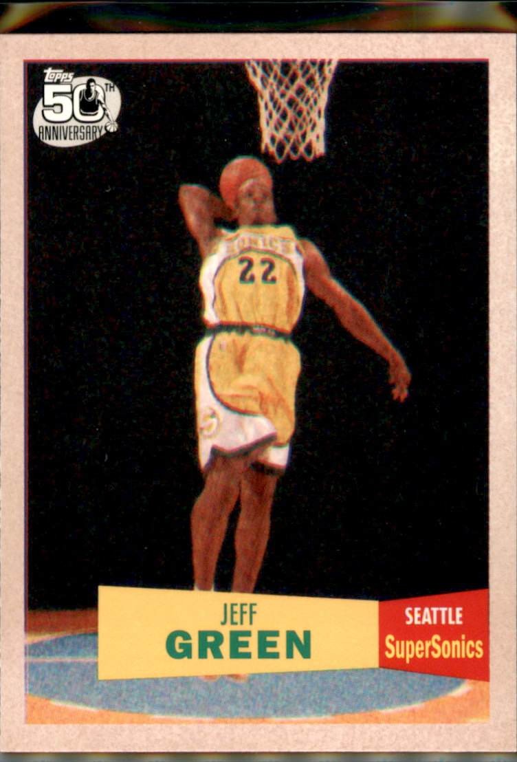 2007-08 Topps #115 Jeff Green 1957-58 Variations