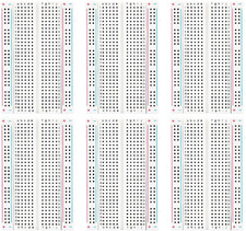 6PCS 400 Point Breadboard Kit Solderless Breadboards for Arduino Project Small B