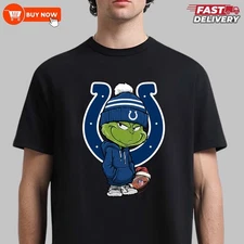 Indianapolis Colts Grinch Football TShirt - Full Color, Full Size