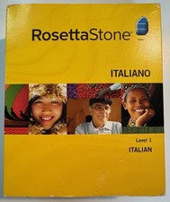 Rosetta Stone Language Learning Box Set Level 1 Italian
