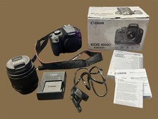 Canon EOS 4000D DSLR Camera EF-S 18-55 mm f/3.5-5.6 III Lens, Shutter Count 1137