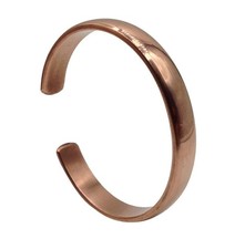 Hand Forged 100 Pure Copper Unisex Bracelet - Solid High Gauge Copper Jewelry