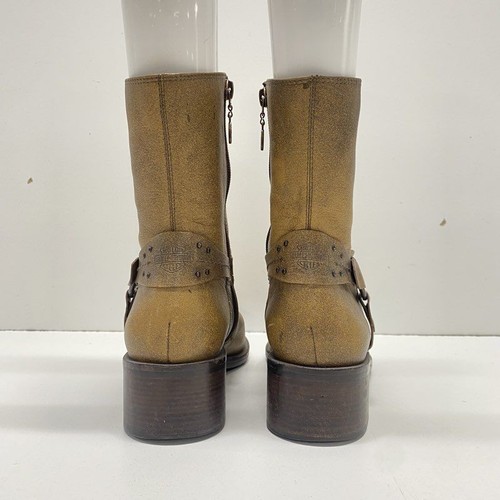 Botas vaqueras Harley Davidson para mujer marrón liso de cuero talla 9,5 - Imagen 4 de 7