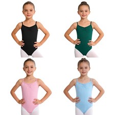 Kids Girls Dancewear Ballroom Dance Leotards Training Costume Gymnastic Ballet