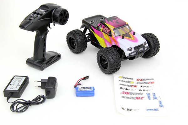 Ferngesteuertes Rc Auto - Xciterc Monster Truck One16 Mt - 4WD Rtr, Schwarz 2,4G-image
