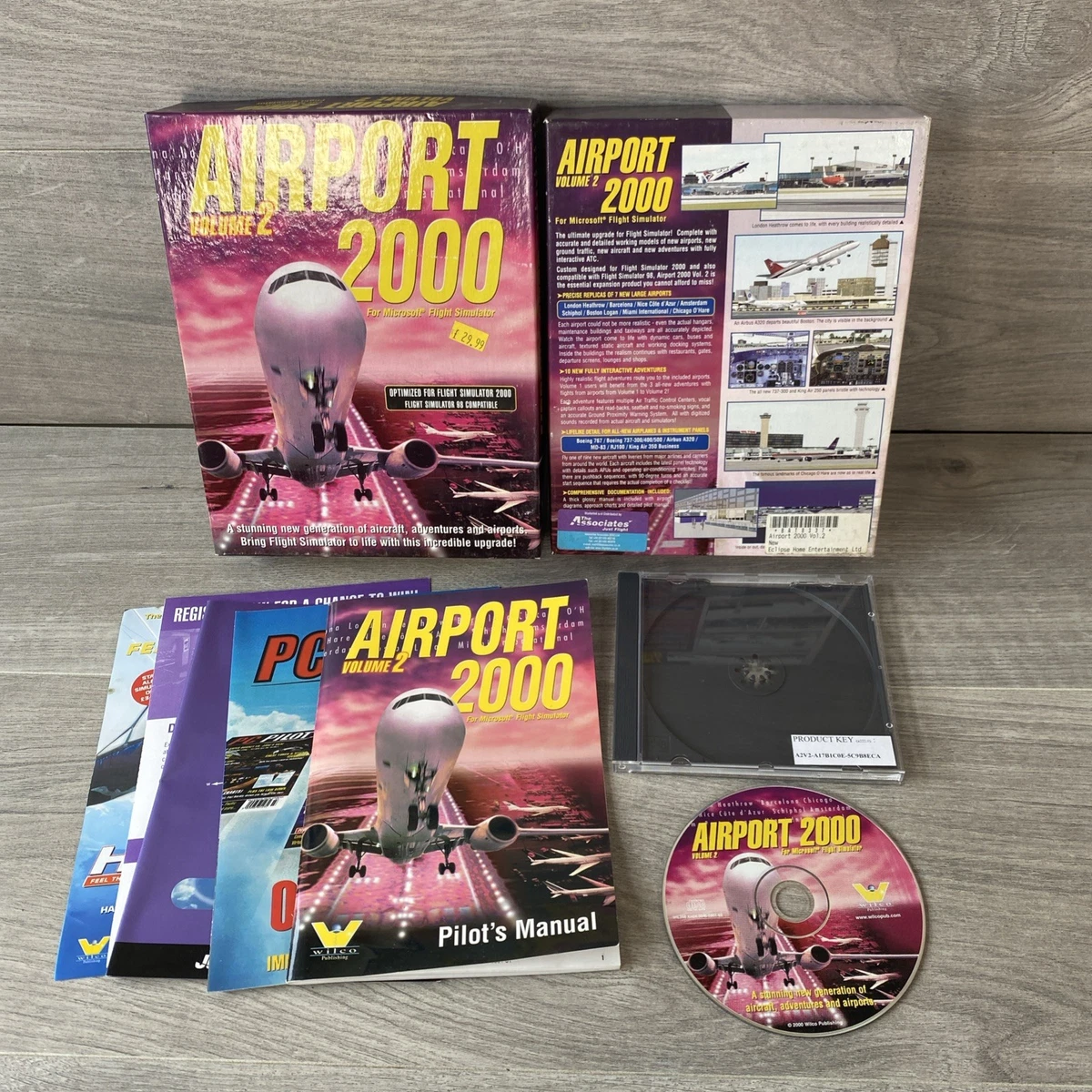 jeu Pc, Microsoft, Flight Simulator 2000, version française
