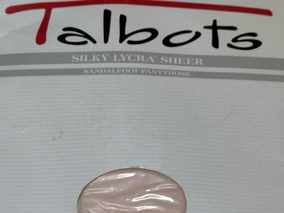 ✅Vintage ✅TALBOTS Pantimedias Transparentes Lycra Sedosa ✅ Sandalia ✅Rosa ✅Talla C Larga Foto 2 de 4