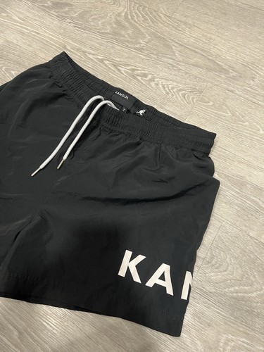 Pantalones Cortos de Natación Kangol Logo Negros Talla L (11728526) Logo Grande - Imagen 3 de 7