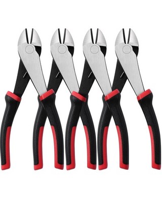 IGAN Wire Cutters Heavy Duty Pack of 4, 7-inch Side Cutters Dikes, Ultra Toug...