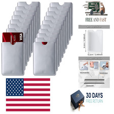 RFID Blocking Sleeves - Credit Card Protector for Identity Theft Protection 20 