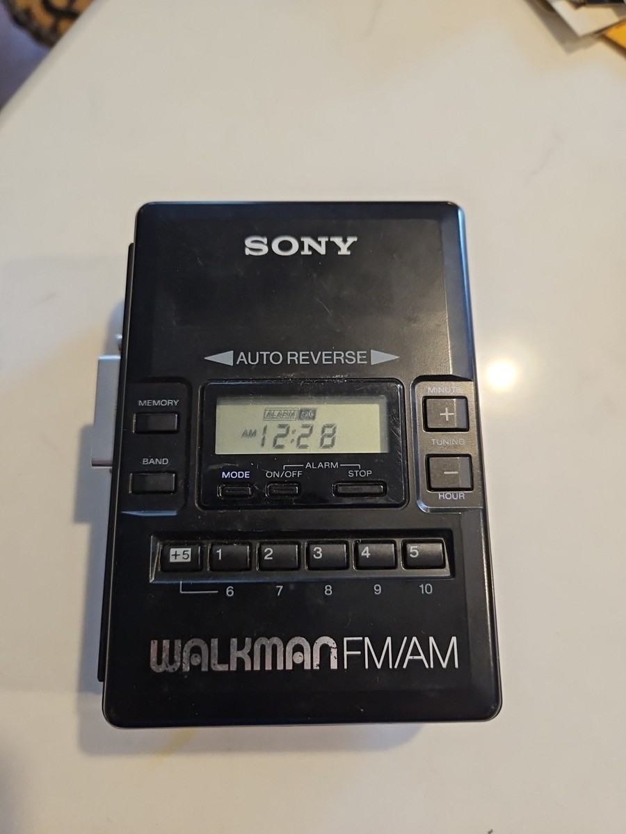 Sony Walkman FM AM Cassette Player WM-AF62 Radio Works Player Is Sony Walkman FM AM Cassette Player WM-AF62 Radio Works Player Is