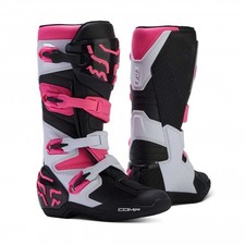 FOX Women's MX Boots - WOMENS COMP - Black/Pink/White