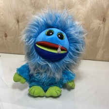 Ty Beanie Frizzys Frizzies Fang Plush Stuffed Animal Blue Monster 7.5" 2015