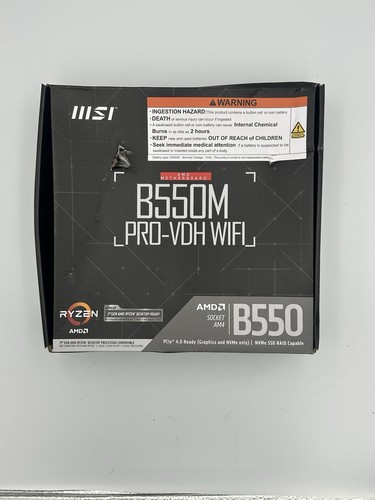 MSI PRO B550M PRO-VDH WIFI AM4 AMD B550 SATA 6Gb/s USB 3.0 Micro ATX AMD - Zdjęcie 2 z 4