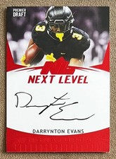 2020 SAGE HIT Next Level Autograph Red #NL-DE Darrynton Evans Rookie Signature