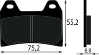Bremsbelag Vorne 8113720 Aprilia Pegaso 650 Strada 2004