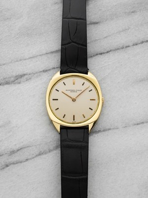 Vintage Audemars Piguet 18K Yellow Gold Cushion Case White Dial Manual 32mm