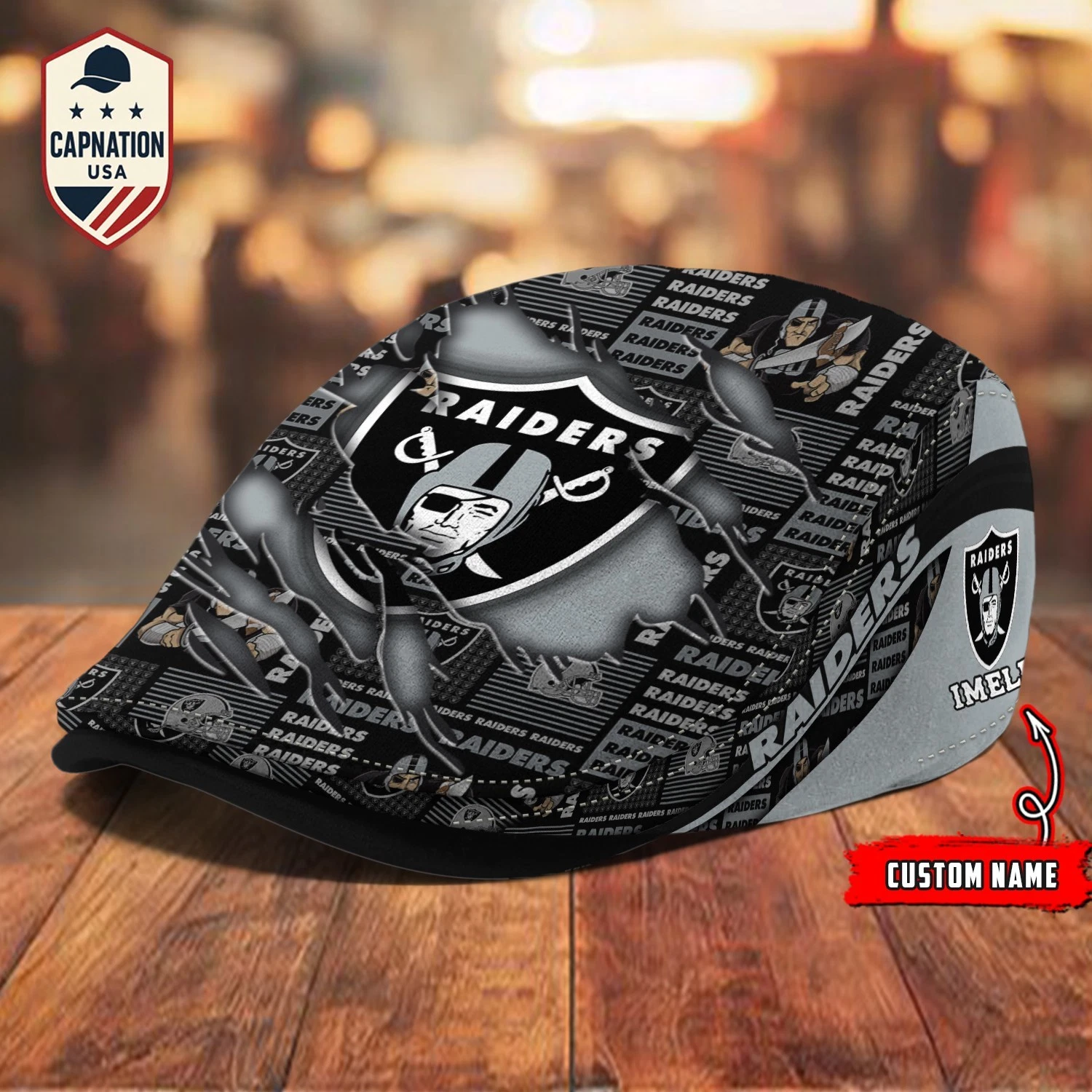 Las-Vegas-Raiders Jeff Cap football Newsboy Cap Golf Cap Driving Hat for Men