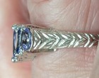 GENERATIONS 1912 Weinman Bros. 14k Tanzanite Diamond Ring Vintage Estate — photo 2
