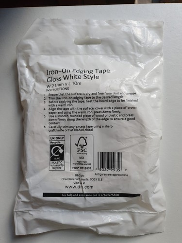 Iron On Edging Tape Gloss