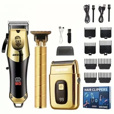 Professional Hair Clippers Trimmer Cutting Beard Cordless Barber Shaving Machine