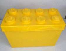 4 Lbs Mixed LEGO Bulk Lot Assorted Bricks Parts Pieces w/ LEGO Storage Bin