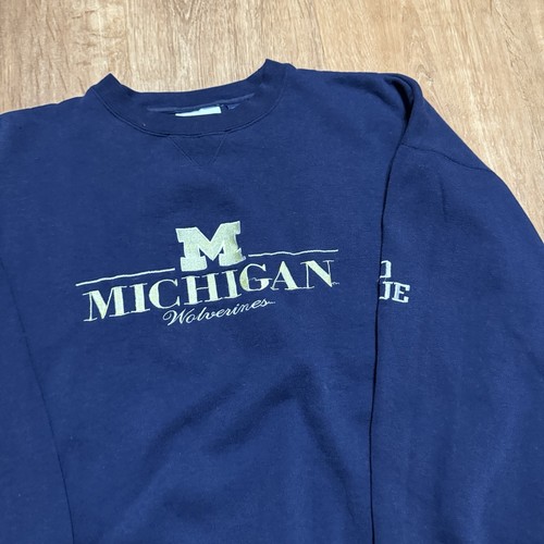 Vtg University Of Michigan Embroidered CS Crable Sportswear Sweatshirt Sz XL - Picture 5 of 8