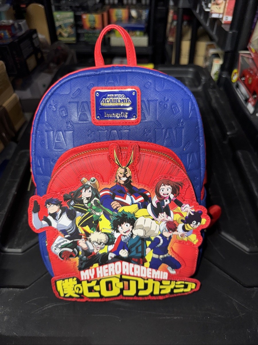 Loungefly My Hero Academia Group Debossed Logo Mini Backpack