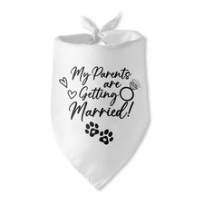 My Parents' Wedding Dog Bandana - Engagement Gifts for Couples - Wedding Anno...