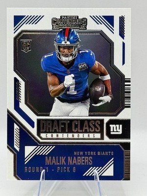 2024 Panini Contenders Malik Nabers Rookie Draft Class #5 (RC) Giants