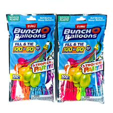  2 Pack of 100 ZURU Bunch O Balloons Tropical Party Self-Sealing Water Balloons