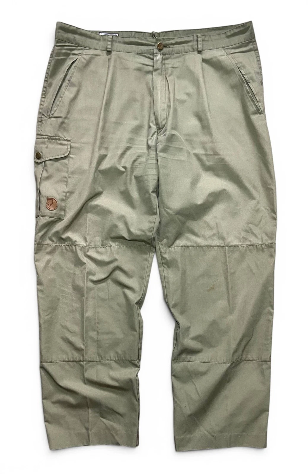 Vintage Fjallraven Greenland Jeans Men's Pants Size EU 54 US 38 XL G-1000 Khaki