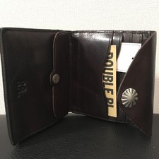 RRL Ralph Lauren Leather Concho-button Wallet with Tag New Dark Brown/Black