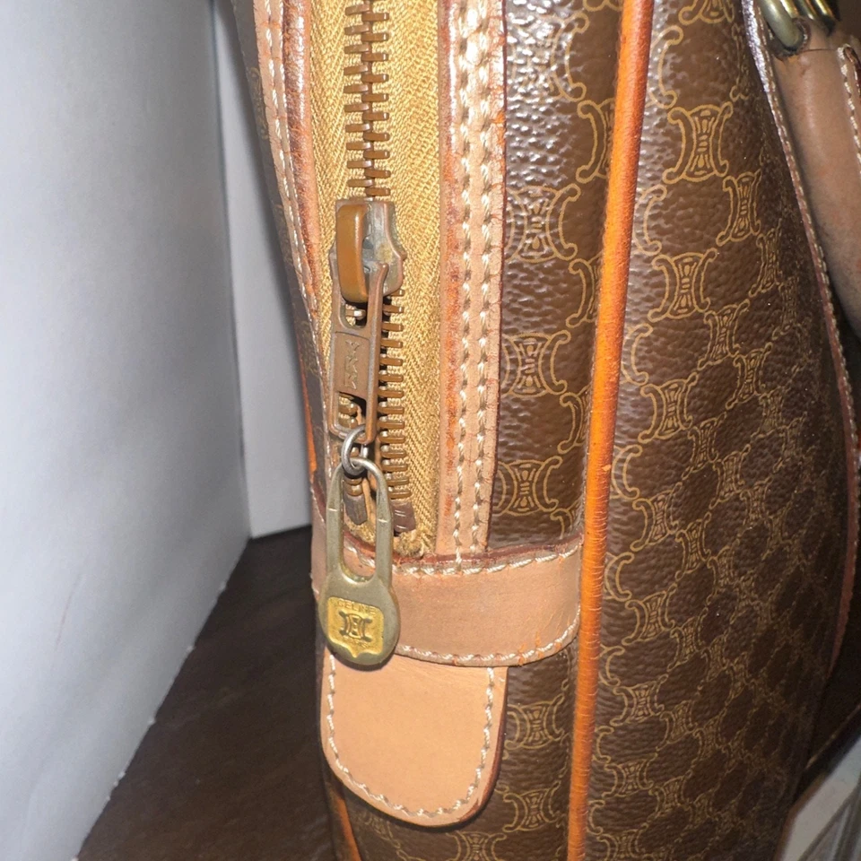 CELINE Macadam Maletín de Cuero Marrón Bolso para Laptop Auténtico Certificado de Autenticidad incluido Foto 4 de 4