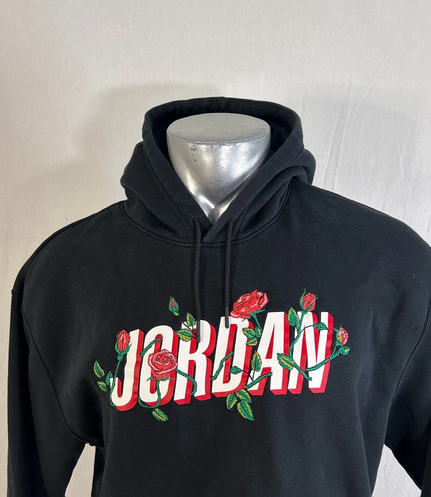 SUPREME Felpa con cappuccio Nike Air Jordan taglia L rosa ricamata scusa per la tua perdita tour