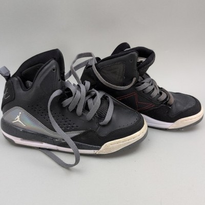 Jordan Flight SC-3 Anthracite Shoes Boys Size 4Y Mid Top Basketball 629942-015