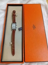HERMES Cape Cod Deux Zones Double Tour Watch CC3-210 Women's Working Authentic 3