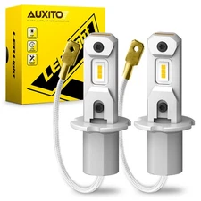 AUXITO H3 LED Fog Light Bulbs Conversion Kit Super Bright Amber DRL Lamp 3000K