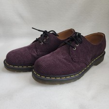 Dr. Martens 1461 Mens US 8 Oxford Oxblood Duchess Corduroy Lace Up Dress Shoes