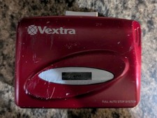 Vextra Cassette Tape Walkman No Headphones Red Vintage