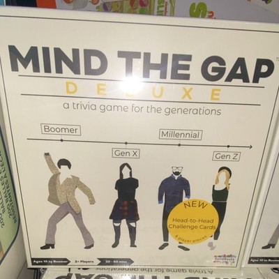 SolidRoots Mind The Gap Deluxe Trivia Game Generations Head-to-Head Ages 10+ 2+ 