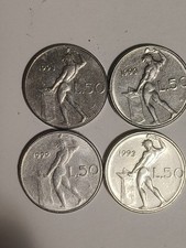 monete 50 Lire italiane  PICCOLE 1993 1990